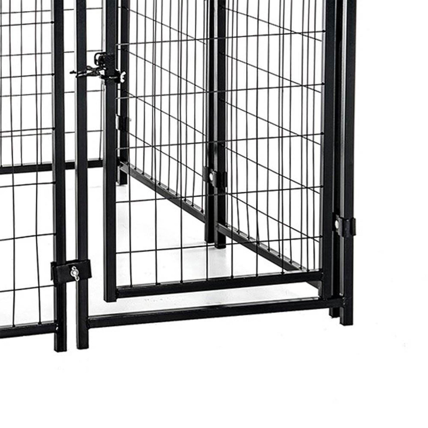 Lucky Dog 4' x 4' x 4.5' Covered Wire Dog Fence Kennel Pet Play Pen (2 Pack) - 108876
