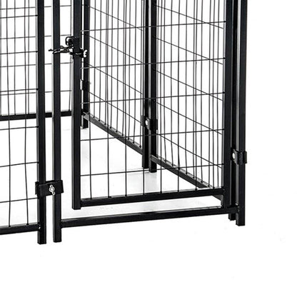 Lucky Dog 4' x 4' x 4.5' Covered Wire Dog Fence Kennel Pet Play Pen (2 Pack) - 108876