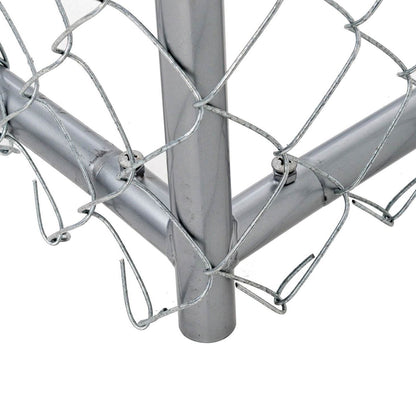 Lucky Dog 10 x 10 Foot Heavy Duty Outdoor Chain Link Dog Kennel w/ Door (2 Pack) - 109028