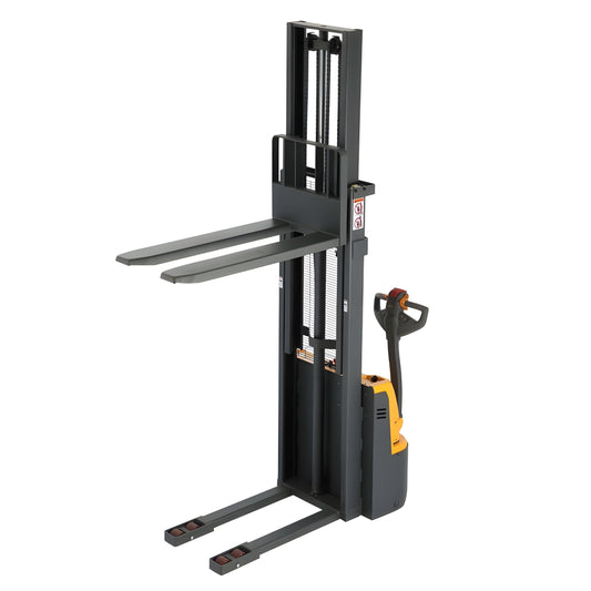 Apollolift Powered Forklift Full Electric Walkie Stacker 3300lbs Cap. Fixed Legs.118" Lifting A-3034