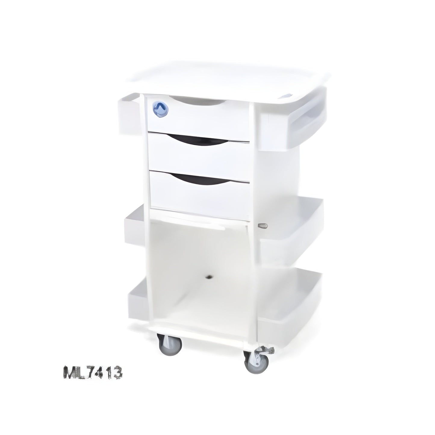 TrippNT Carts Cart Storage 20-1/4X23X35" 4-3" Casters/2 Locking 3 Drawer Each - 7413