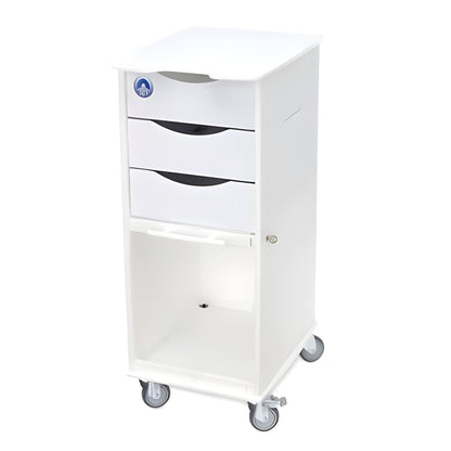 TrippNT Carts Cart Storage Slimline 14-1/2X19-1/4X35" 4-3" Casters/2 Locking Each - 7414