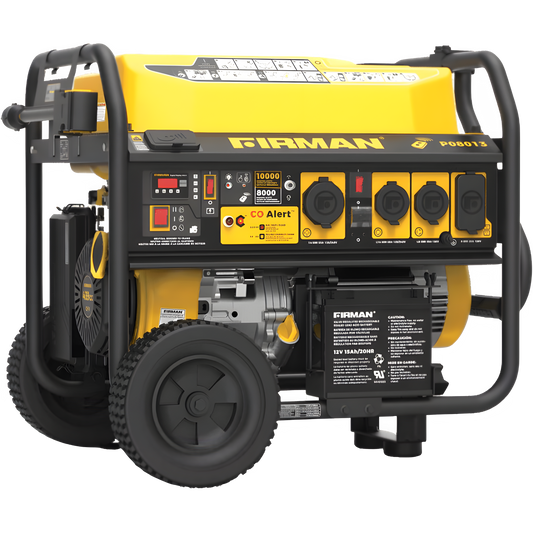 Firman P08013 Generator 8000W/10000W 50 Amp Remote Start With CO Alert New P08013