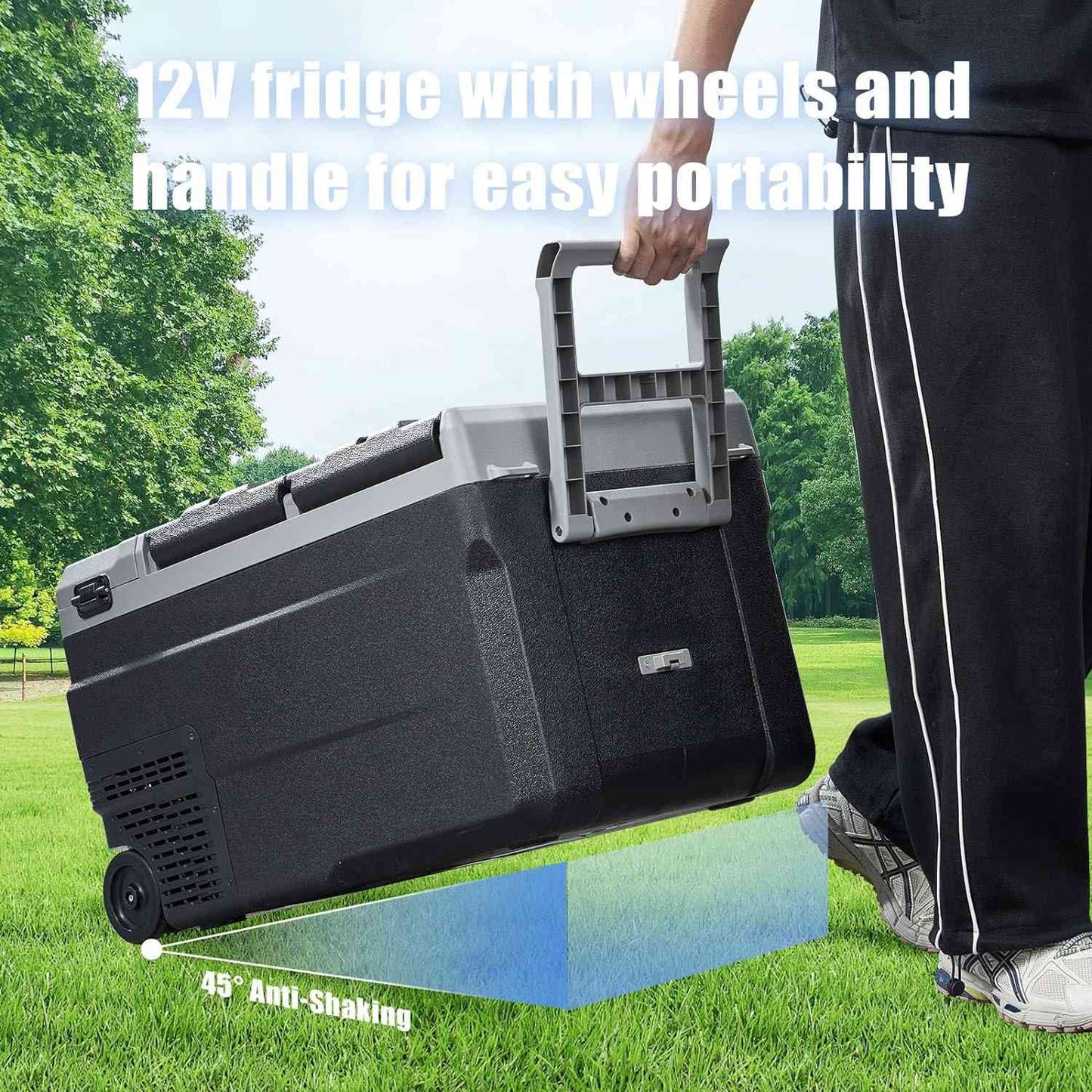 BODEGACOOLER 12 Volt Car Refrigerator Dual Zone Dual Doors 36/45/53QT - WD35