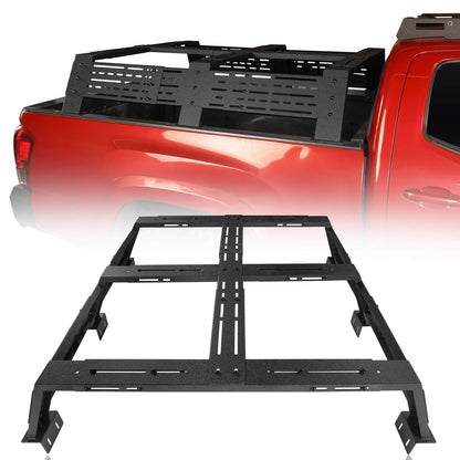 12.2" High Overland Bed Rack Fits Toyota Tacoma & Tundra 6' Bed - Hooke Road - HE.9907-S
