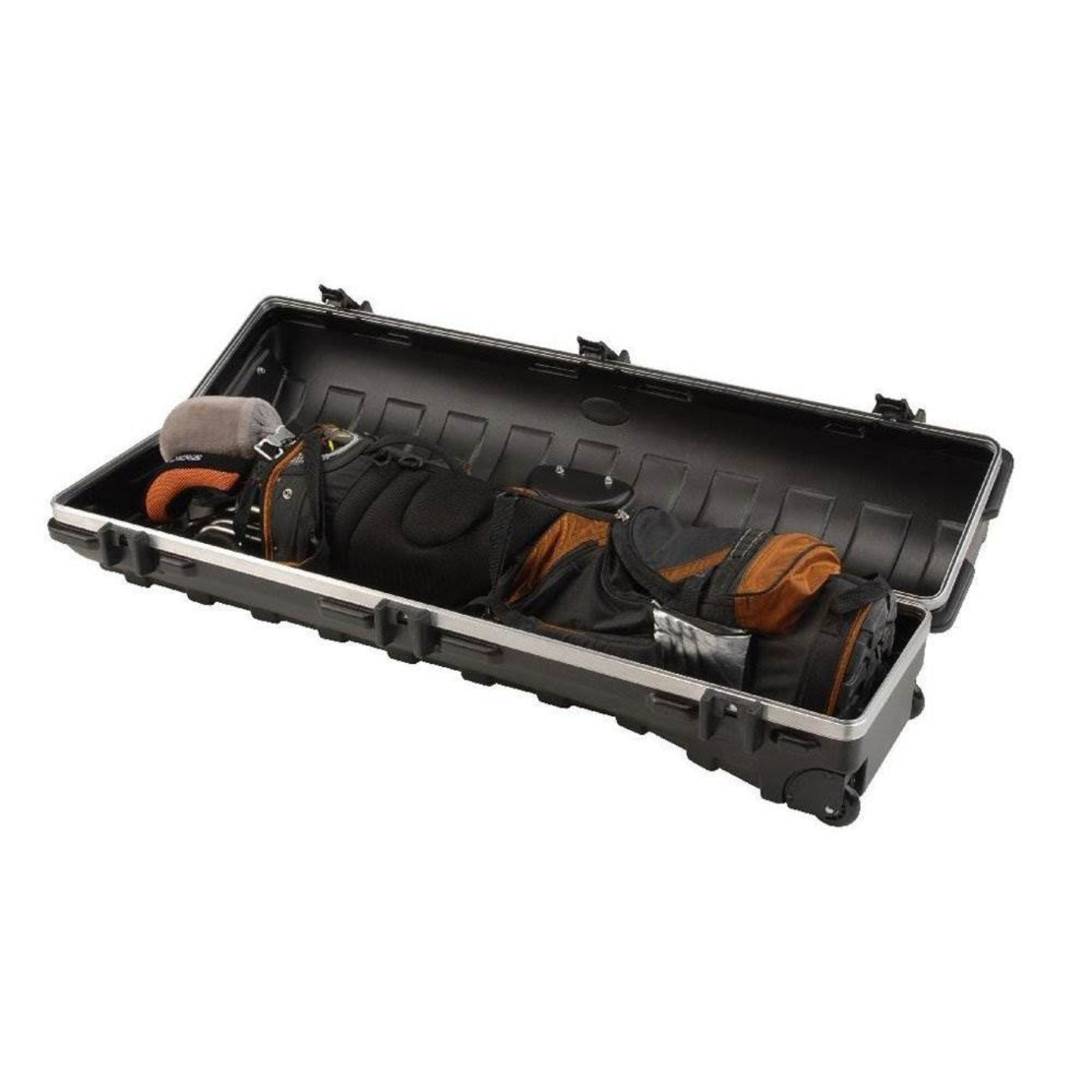 SKB Cases Deluxe ATA Hard Plastic Storage Wheeled Cart Golf Travel Case, 2 Pack - 121236