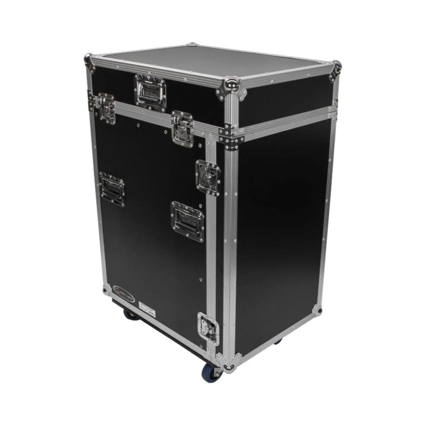 Odyssey FZ1316W 13U Top Slanted 16U Vertical Pro Combo Rack with Casters, Black - 188028
