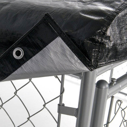 Lucky Dog Uptown 4 x 4 x 6 Foot Heavy Duty Outdoor Covered Dog Kennel (2 Pack) - 125135