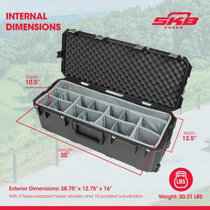 SKB Cases iSeries 3i-3613-12DT Utility and Gear Case with Padded Dividers - 127720