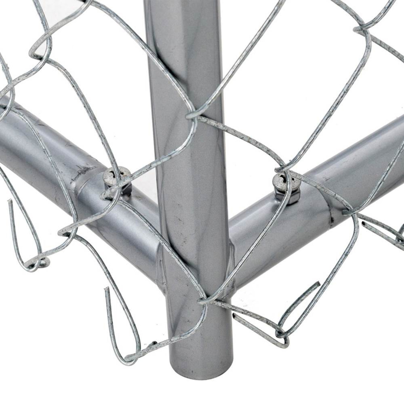 Lucky Dog 10 x 5 x 4 Foot Heavy Duty Outdoor Chain Link Kennel Enclosure (2 Pk) - 130240