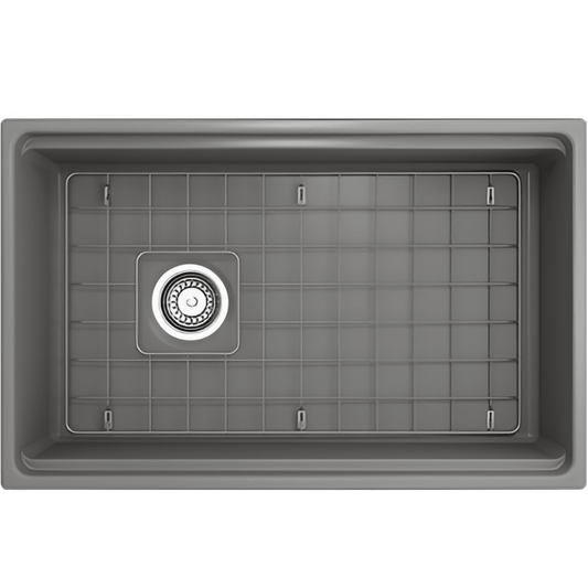 Bocchi Contempo 30" Single Bowl Apron Front with Step Rim. Available in 9 Colors! - 1344-005-0120