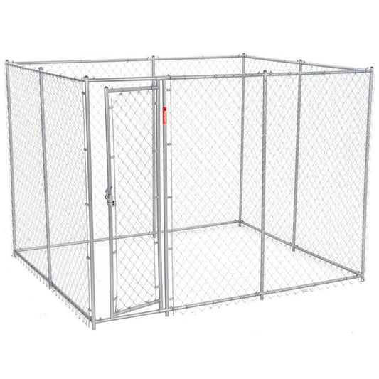 Lucky Dog 10 x 5 x 6" Heavy Duty Outdoor Chain Link Dog House Kennel (2 Pack) - 134663