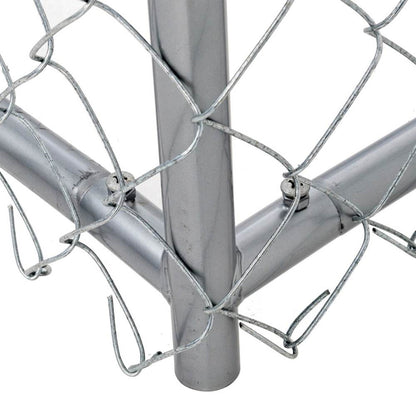 Lucky Dog 10 x 5 x 6" Heavy Duty Outdoor Chain Link Dog House Kennel (2 Pack) - 134663