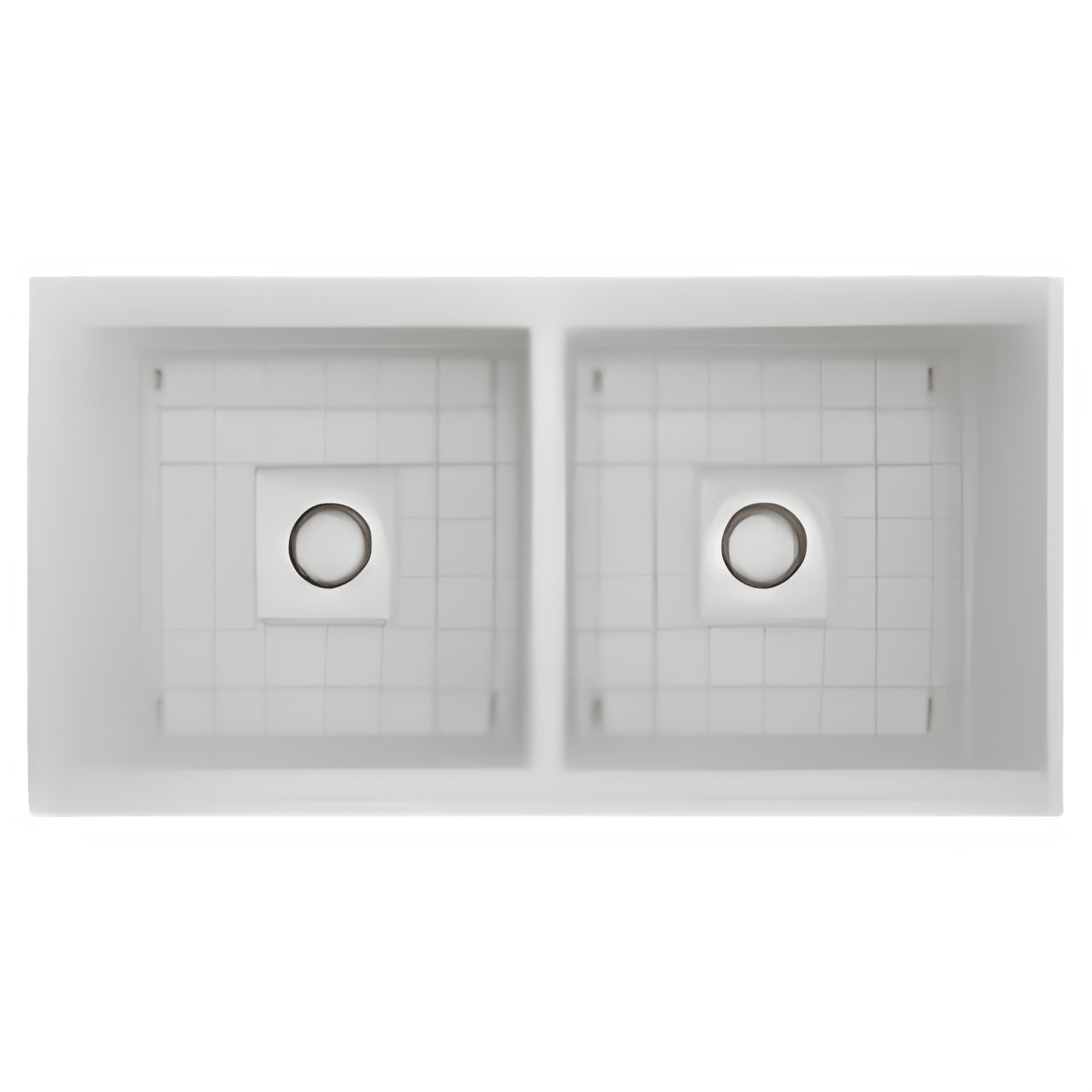 Bocchi Contempo Apron Front Step Rim Fireclay 36" Double Bowl Kitchen Sink with Cutting Board. Available in 9 Colors! - 1348-001-0120