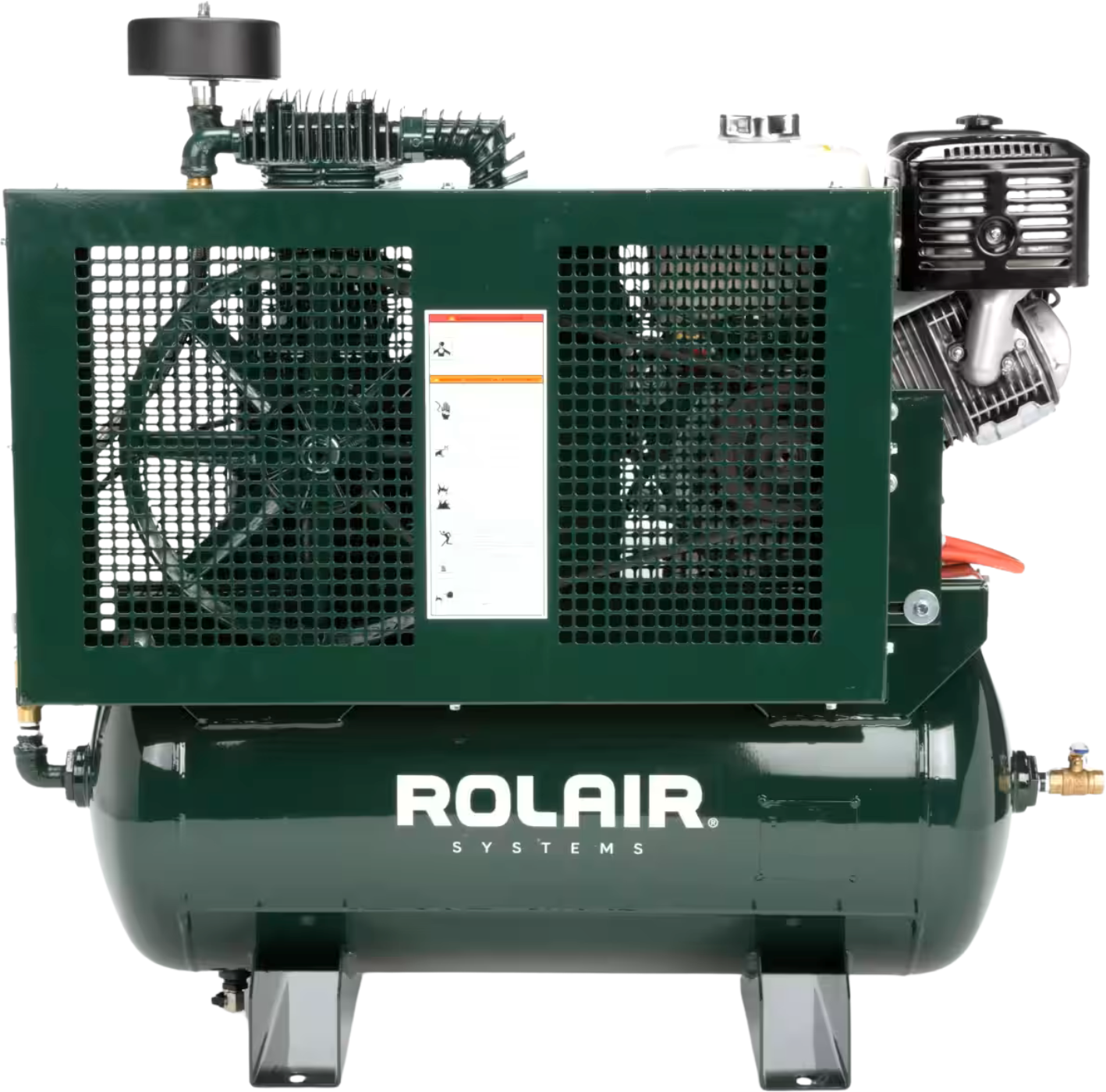 Rolair 13GR30HK30 Air Compressor Truck Mount Stationary 30 gal. Gas 13 HP Honda GX390 Engine Two-Stage Pump New - 13GR30HK30