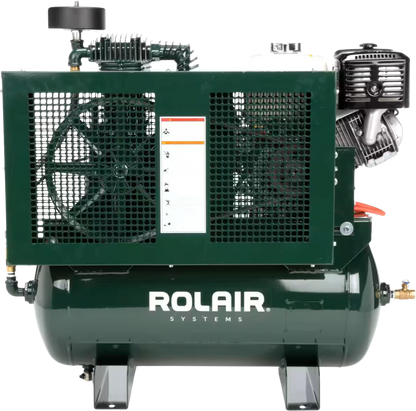 Rolair 13GR30HK30 Air Compressor Truck Mount Stationary 30 gal. Gas 13 HP Honda GX390 Engine Two-Stage Pump New - 13GR30HK30
