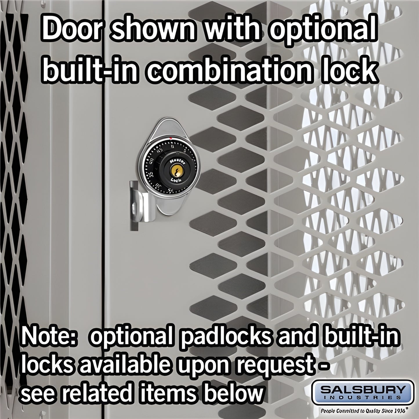 Salsbury 15" Wide Double Tier Vented Metal Locker - 1 Wide - 82165GY-U