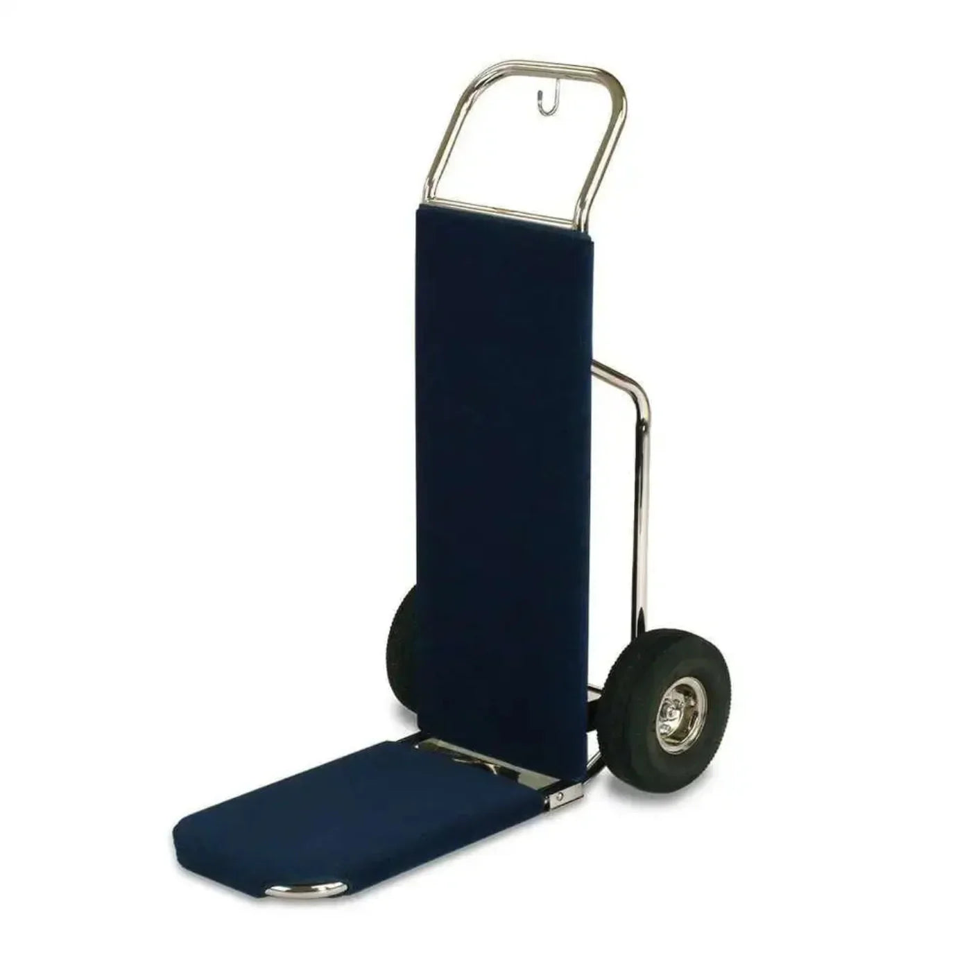 Forbes Industries 1555-CK-PS 23.5" Bellman's Hand Truck, Wrap Around Carpet Kit, 10" Black Pneumatic Wheels - 1555-CK-PS
