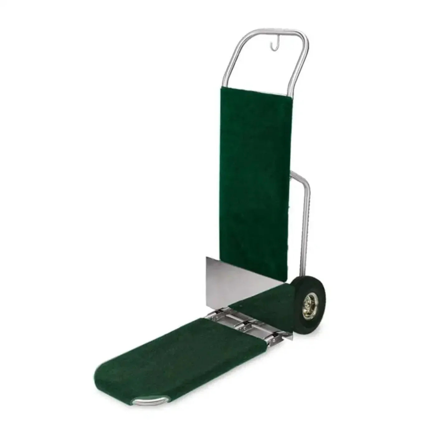 Forbes Industries 1566-PS 29" Deluxe Handtruck, Polished Stainless Steel, 10” Black Pneumatic Wheels - 1566-PS