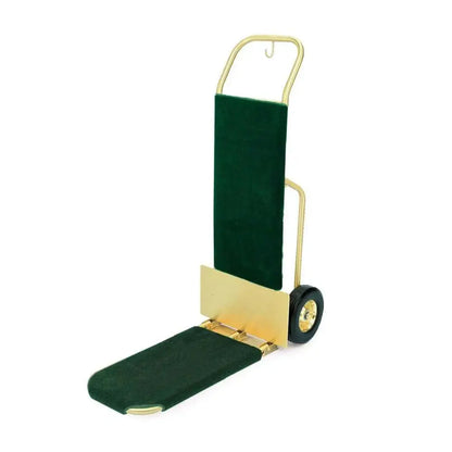 Forbes Industries 1566-CK 29" Deluxe Handtruck, Brushed Brass, 10” black pneumatic wheels - 1566-CK