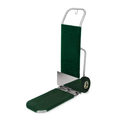 Forbes Industries 1566-CK-SS 29" Bellman's Hand Truck, Brushed Finish, 10" Black Pneumatic Wheels - 1566-CK-SS