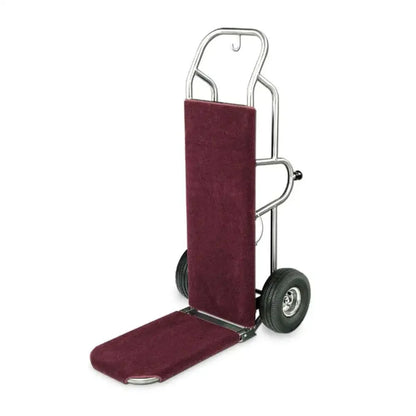 Forbes Industries 1570-CK-PS 23.5" Deluxe Handtruck, Polished Stainless Steel, 10” Black Peumatic Wheels - 1570-CK-PS
