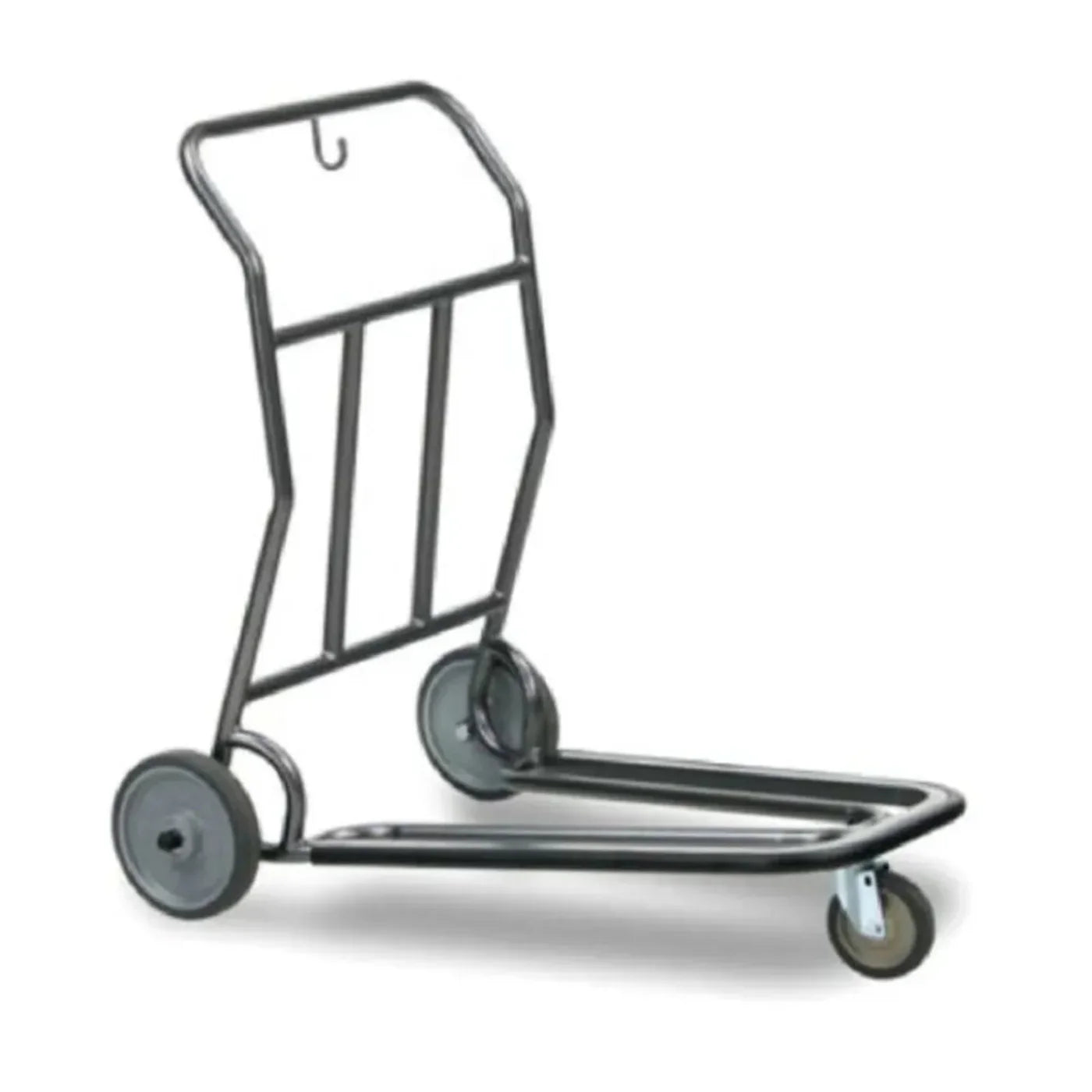 Forbes Industries 1574 28" Self Serve Luggage Cart with Steel Tube Frame With Two Vertical Retainers Finished in Powder-epoxy Paint - 1574