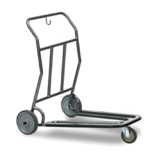 Forbes Industries 1574 28" Self Serve Luggage Cart with Steel Tube Frame With Two Vertical Retainers Finished in Powder-epoxy Paint - 1574