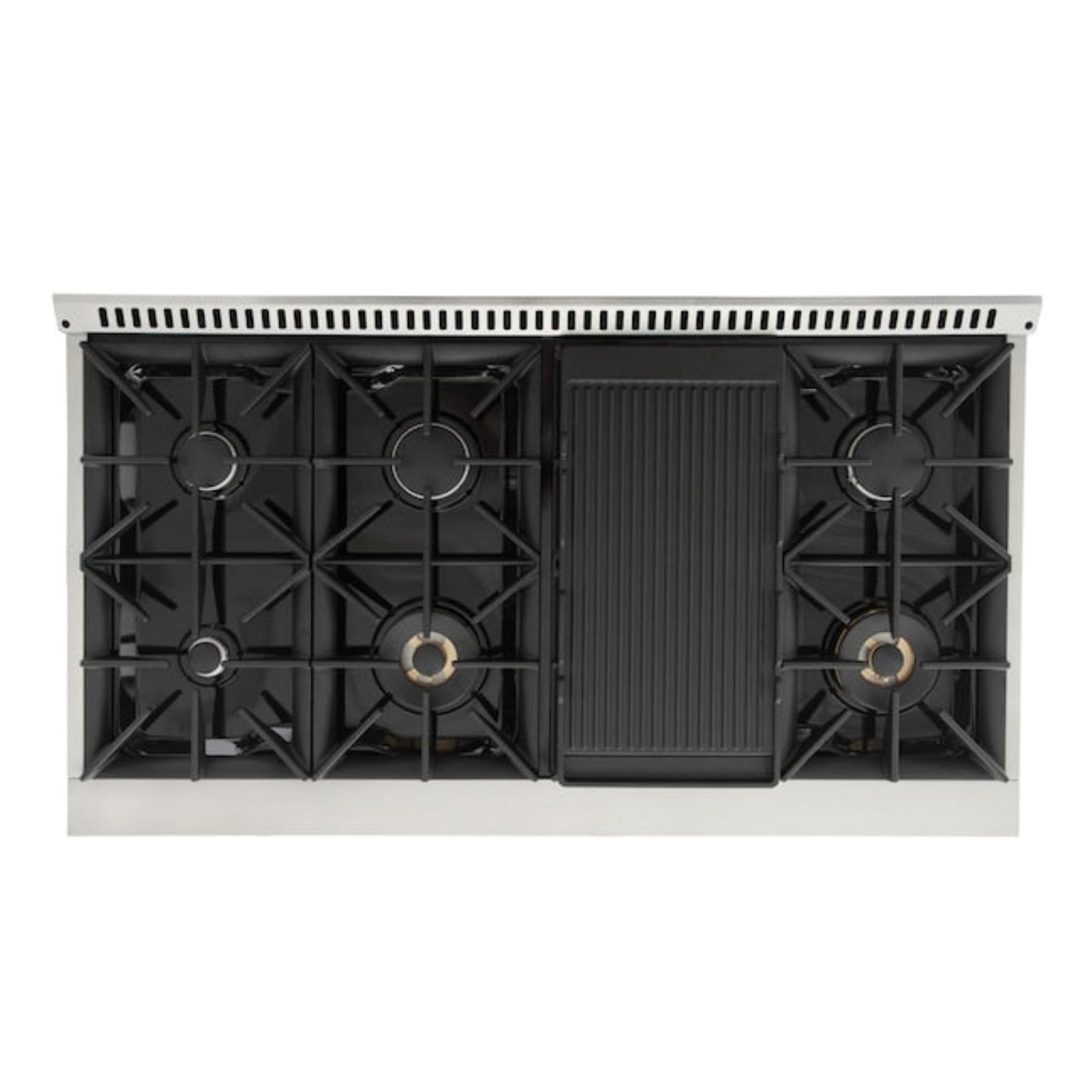 Kucht 48" Pro-Style Propane Gas Dual Fuel Range in Black with Rose Gold Accents, KDF482/LP-K-ROSE - KDF482/LP-K-ROSE