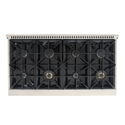 Kucht 48" Pro-Style Propane Gas Dual Fuel Range with 4 Burners in Olive Green, KDF482/LP-OG - KDF482/LP-OG