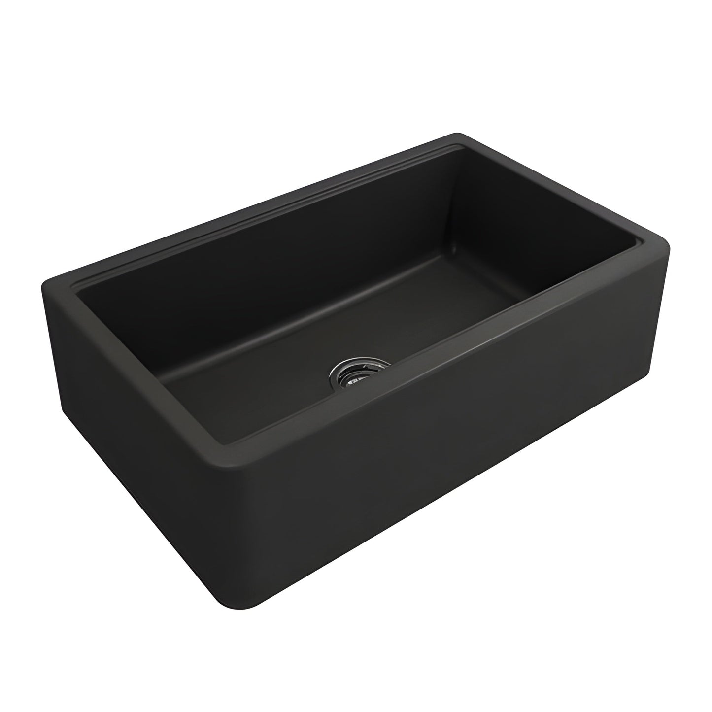 Bocchi 33" Concrete Gray Apron-Front Workstation Granite Composite Kitchen Sink - 1600-506-0120