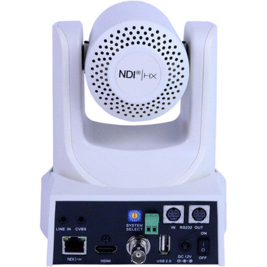 PTZOptics PT30X-NDI-WH Live Broadcast and Conference Camera (White) - PT30XNDIWH