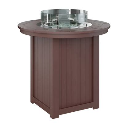 Berlin Gardens Donoma 44" Round Fire Table - Dining Height- DRFT3044DBK