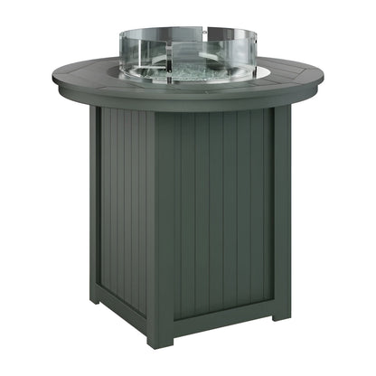 Berlin Gardens Donoma 44" Round Fire Table - Dining Height- DRFT3044DBK
