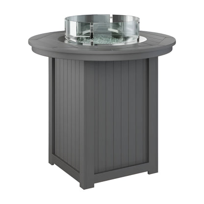 Berlin Gardens Donoma 44" Round Fire Table - Dining Height- DRFT3044DBK