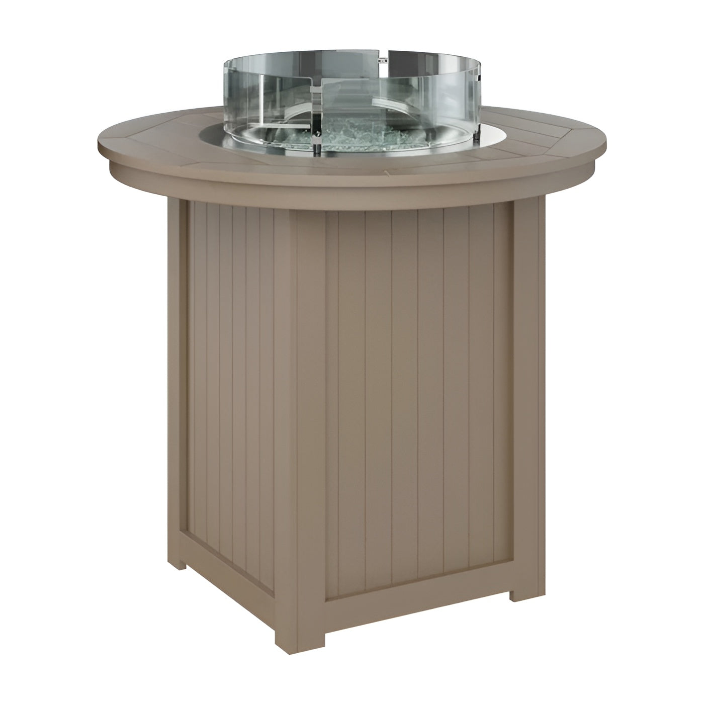 Berlin Gardens Donoma 44" Round Fire Table - Dining Height- DRFT3044DBK