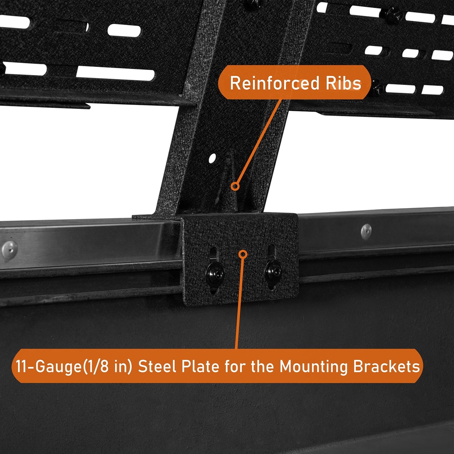 18.8" High Overland Bed Rack Fits Toyota Tacoma & Tundra 6' Bed - Hooke Road - HE.9905-S