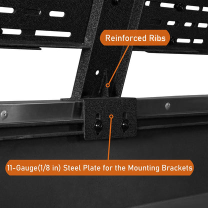 18.8" High Overland Bed Rack Fits Toyota Tacoma & Tundra 6' Bed - Hooke Road - HE.9905-S