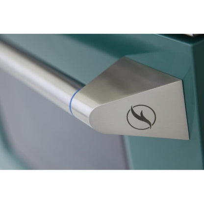 Kucht Professional 30 in. 4.2 cu ft. Propane Gas Range with Green Door and Silver Knobs, KNG301/LP-G - KNG301/LP-G