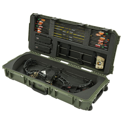 SKB Cases 3614 Hard Plastic Exterior Parallel Limb Bow Crossbow Case, Green - 189868
