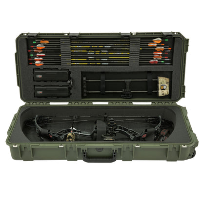SKB Cases 3614 Hard Plastic Exterior Parallel Limb Bow Crossbow Case, Green - 189868