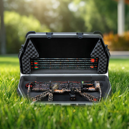 SKB Cases 4119 Hard Exterior Waterproof ATA Single Parallel Limb Bow Case, Black - 189870