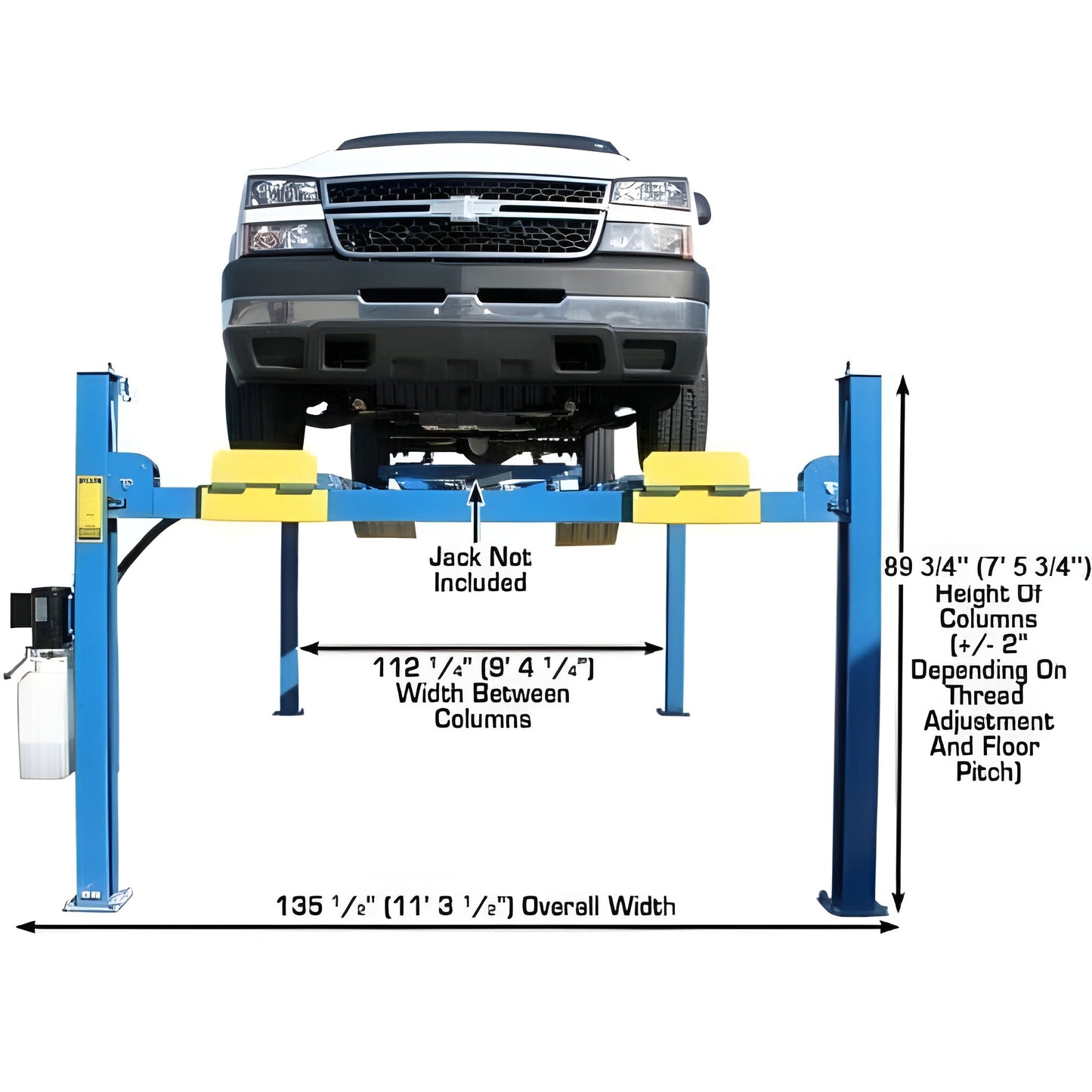 Atlas 412 12,000 lb 4-Post Lift + RJ6 Jacks Combo - ATEATTD-412-COMBO-FPD