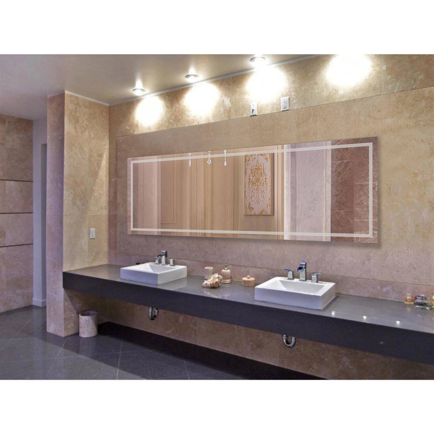Krugg EXL 96" x 36" LED Lighted Bathroom Mirror EXL9636