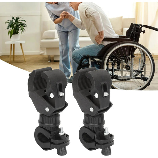 2 Sets Cane Holder 360 Degrees Rotating Universal Crutch Walking Stick