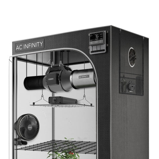 AC Infinity ADVANCE Grow Tent System 2' x 2' COMPACT | 1 -plant Kit | Integrated Smart Controls To Automate Ventilation, Circulation, Full Spectrum LED Grow Light AC-PKA22