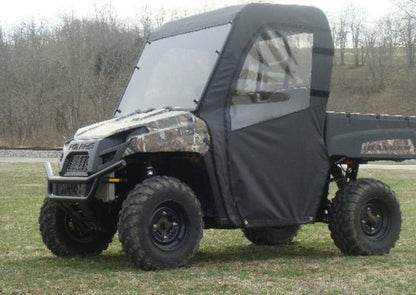 3 Star UTV Polaris Mid-Size Ranger 2-Passenger (2009-2014) - Full Cab Enclosure for Hard Windshield - POL400-FCF-BLK