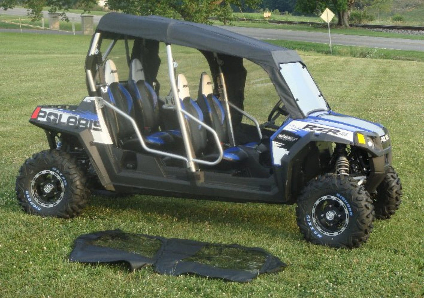 3 Star UTV Polaris RZR 4-Seater - Full Cab Enclosure for Hard Windshield - POLRZ4-FCF-BLK
