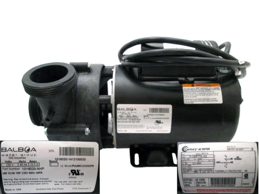 MASTER SPAS Pump, 10a 1sp 230v 56fr - X320529