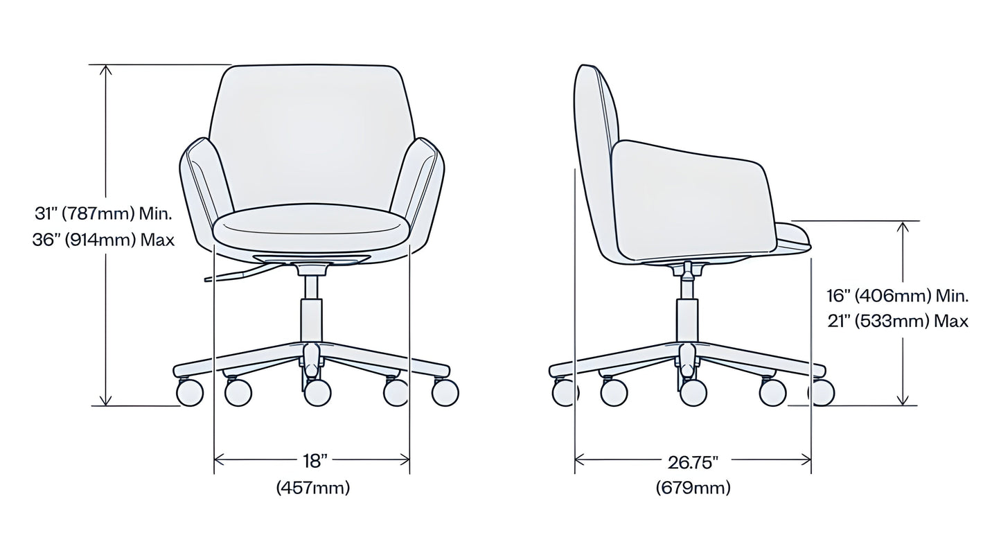 Poppy Guest Chair with Sled Base - BP01252